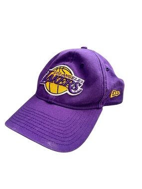 New Era LA Lakers 9TWENTY Adjustable Hat Purple Strapback OSFM